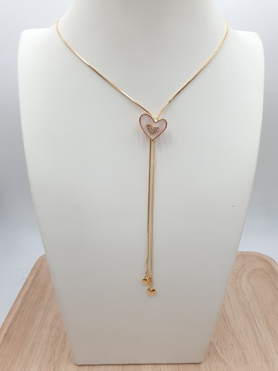 Cadena Corbatin Rodio CCH11