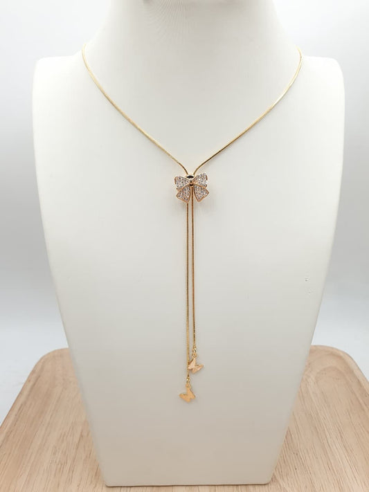 Cadena Corbatin Rodio CCH09