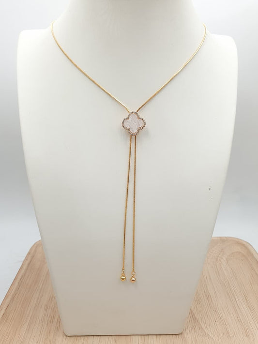 Cadena Corbatin Rodio CCH08