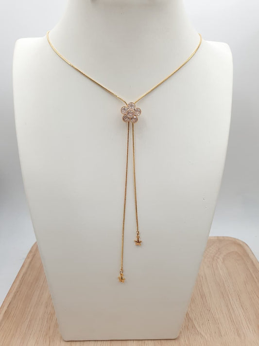 Cadena Corbatin Rodio CCH07