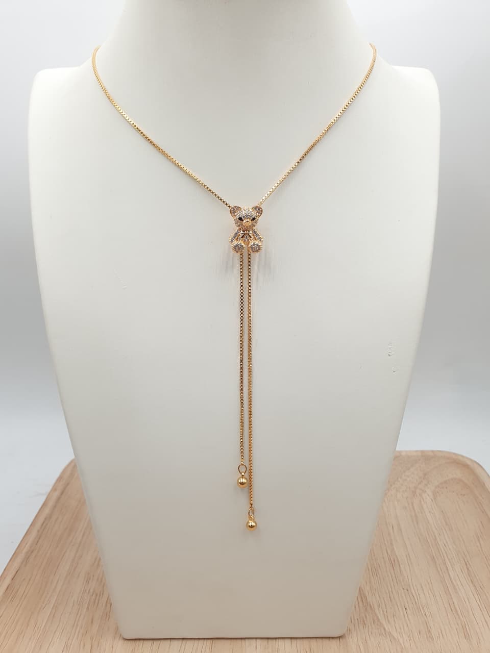 Cadena Corbatin Rodio CCH05