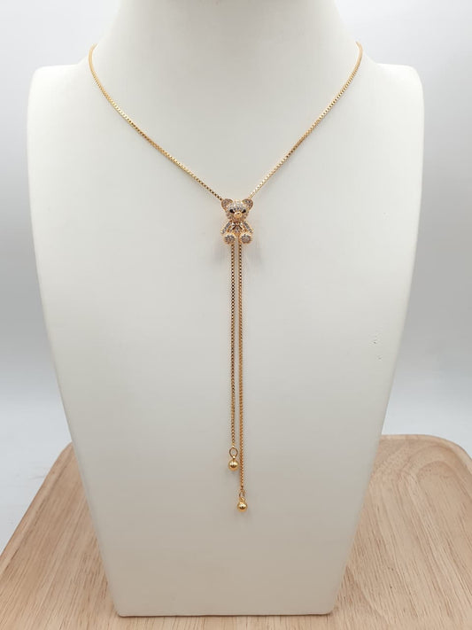 Cadena Corbatin Rodio CCH05