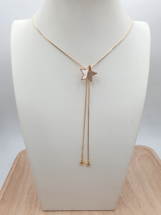 Cadena Corbatin Rodio CCH04