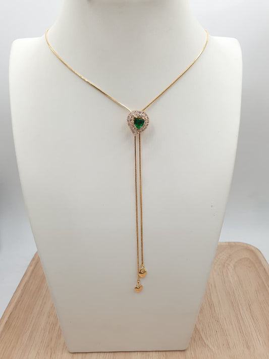 Cadena Corbatin Rodio CCH02