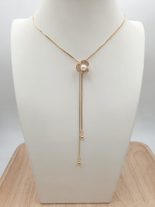 Cadena Corbatin Rodio CCH01