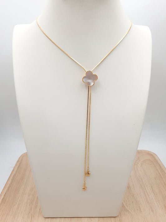 Cadena Corbatin Rodio CCH03