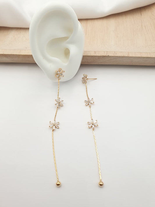 Arete Largo En Rodio ACH03-12