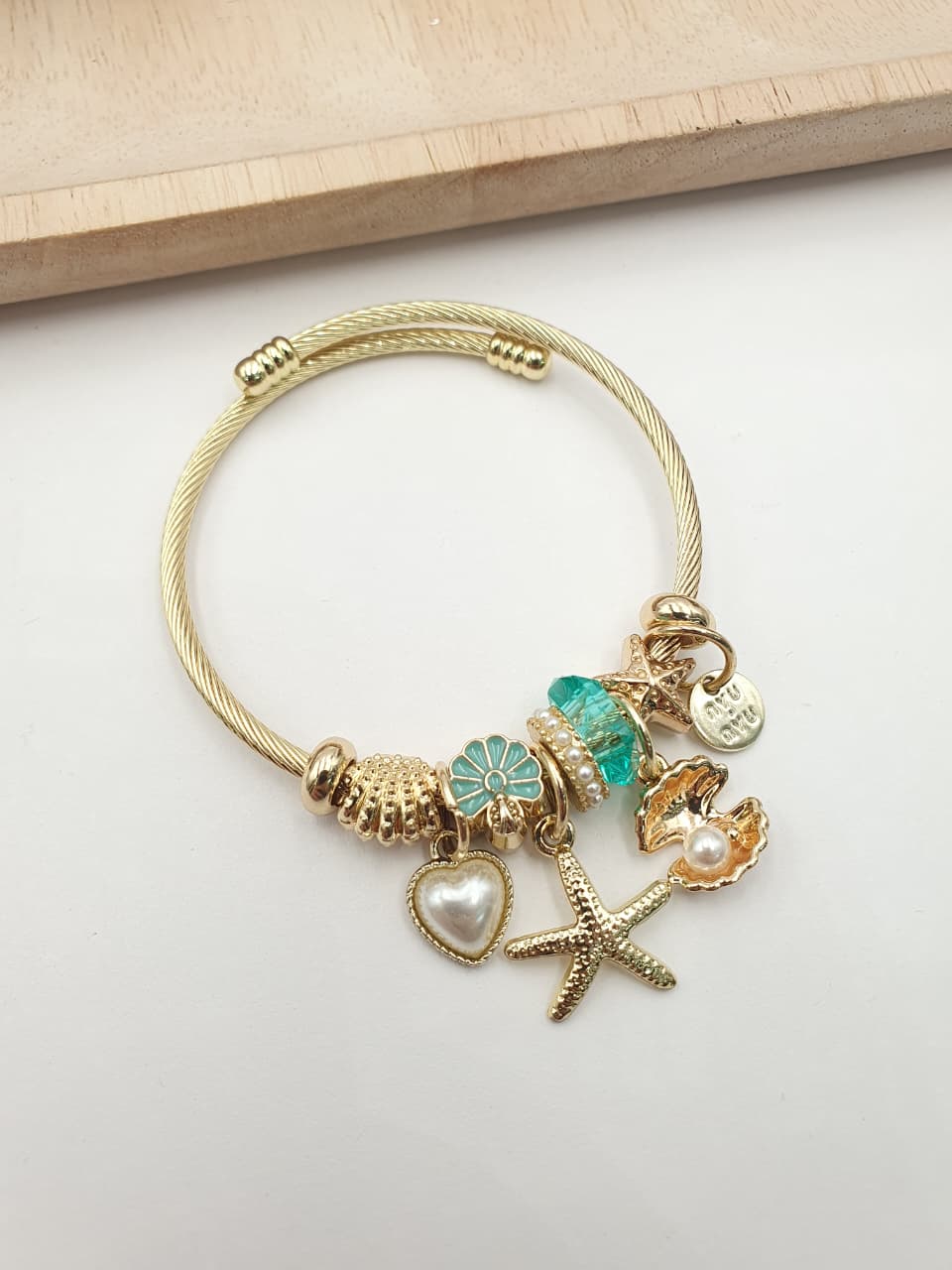 Pulsera Aro En Rodio PAND-3