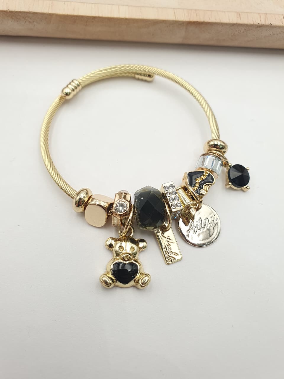 Pulsera Aro En Rodio PAND-10