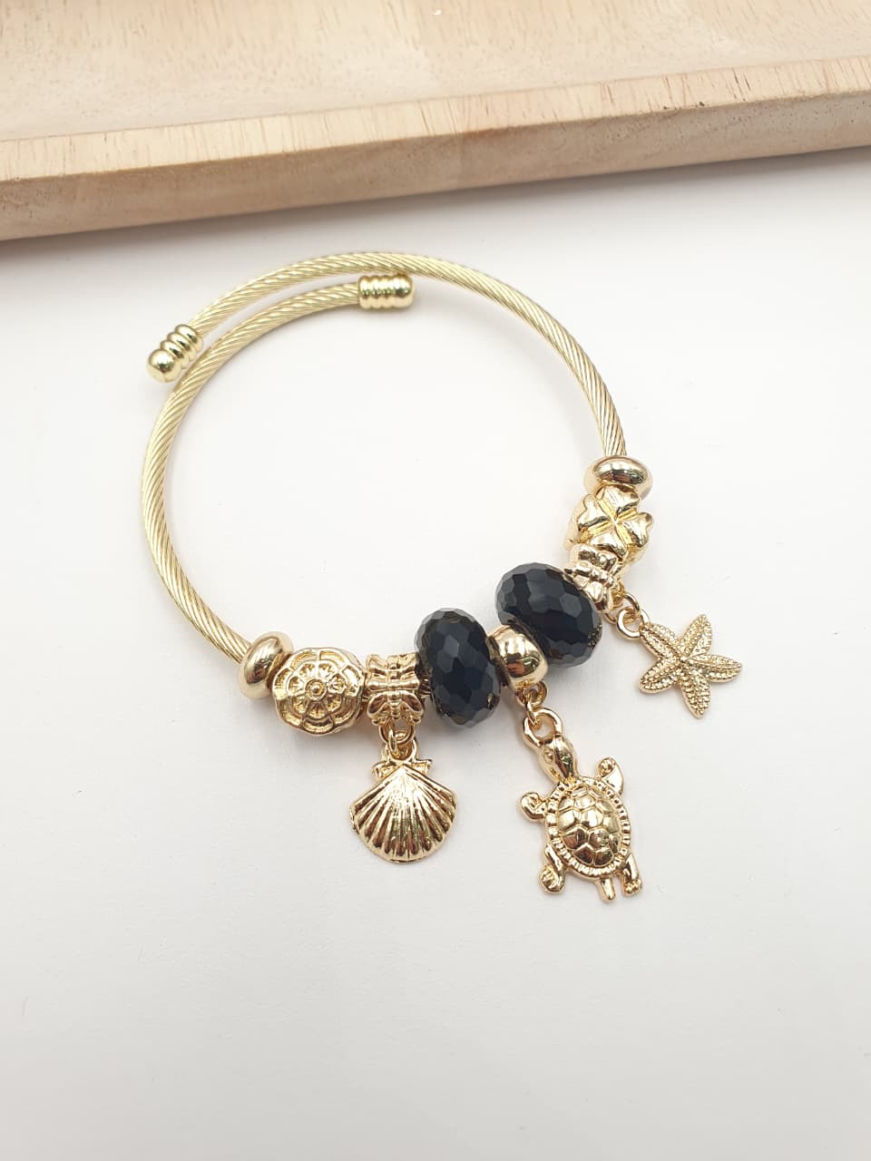 Pulsera Aro En Rodio PAND-9