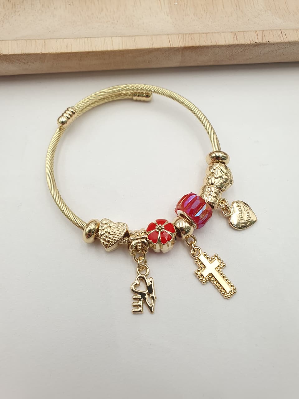 Pulsera Aro En Rodio PAND-14