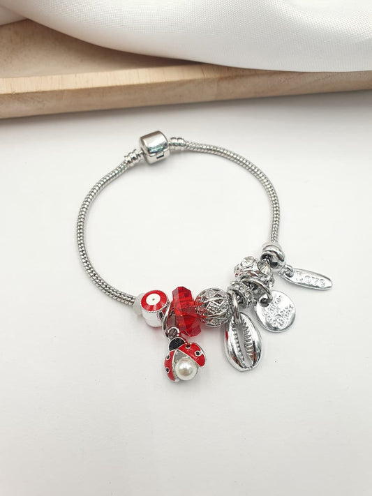 Pulsera Aro En Rodio PAND-5