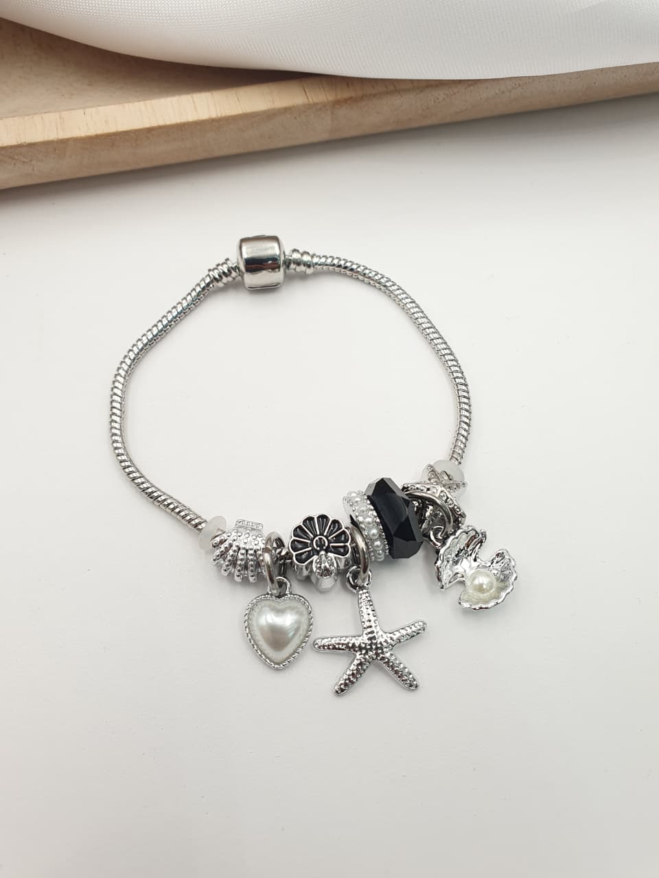 Pulsera Aro En Rodio PAND-1