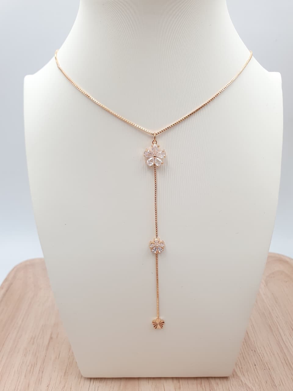 Cadena Corbatin En Rodio CCH011