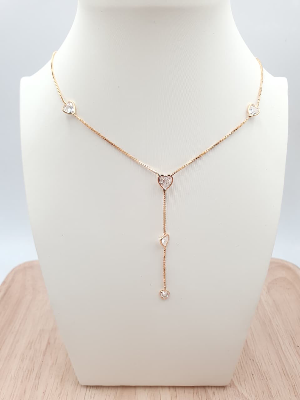 Cadena Corbatin En Rodio CCH009