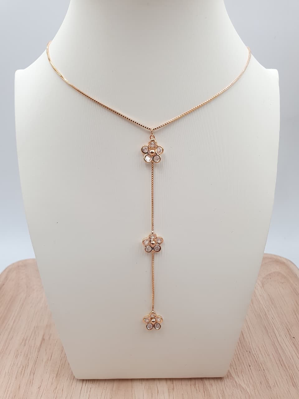 Cadena Corbatin En Rodio CCH006