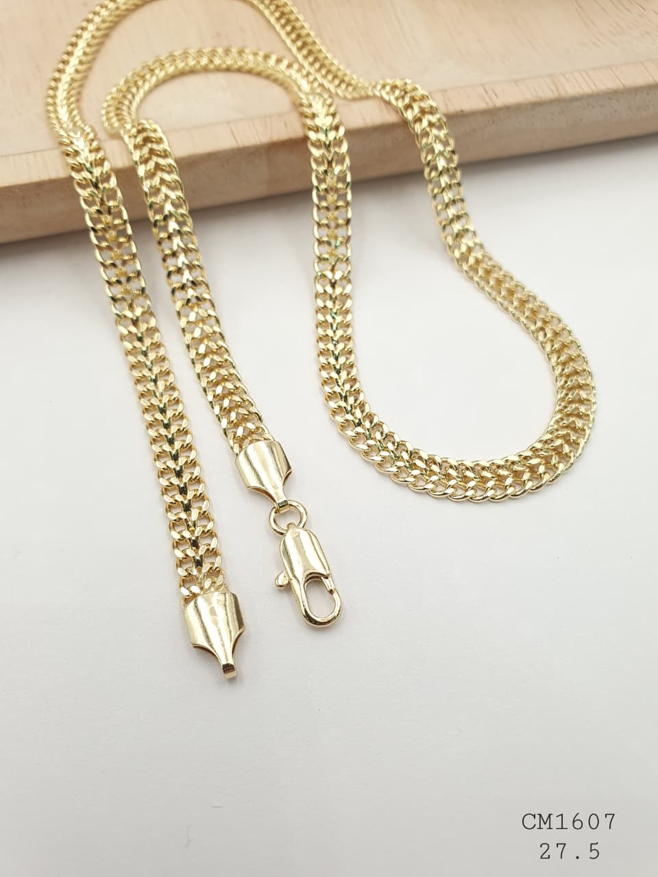 Cadena Hombre Cobre con Baño En Oro CM1607