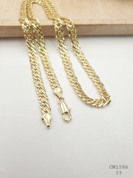 Cadena Hombre Cobre con Baño En Oro CM1586