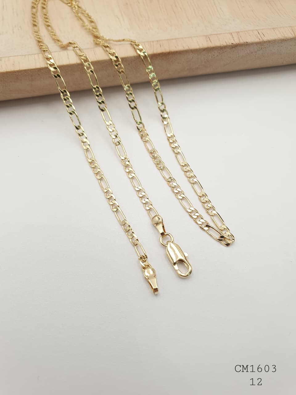 Cadena Hombre Cobre con Baño En Oro CM1603