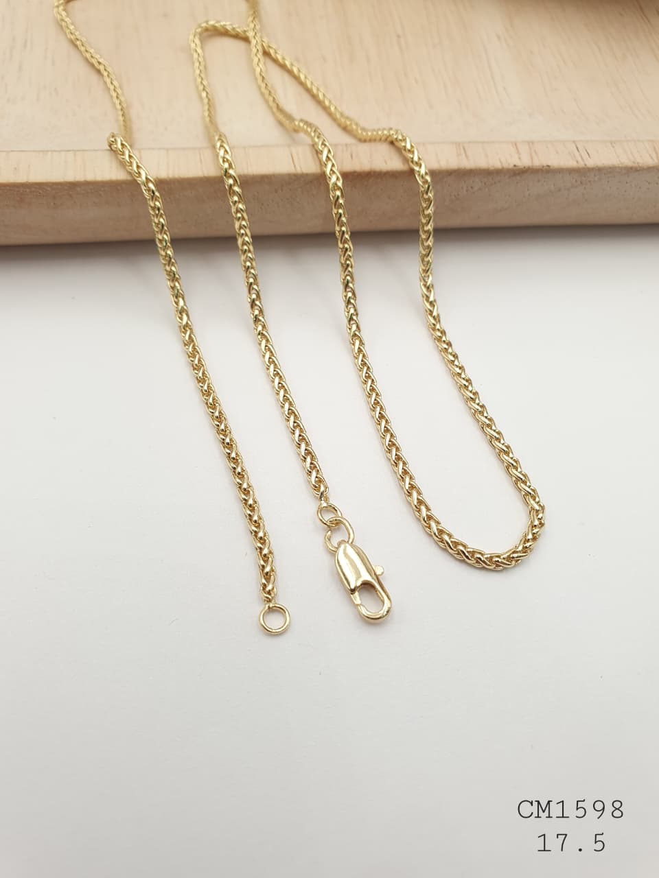 Cadena Hombre Cobre con Baño En Oro CM1598