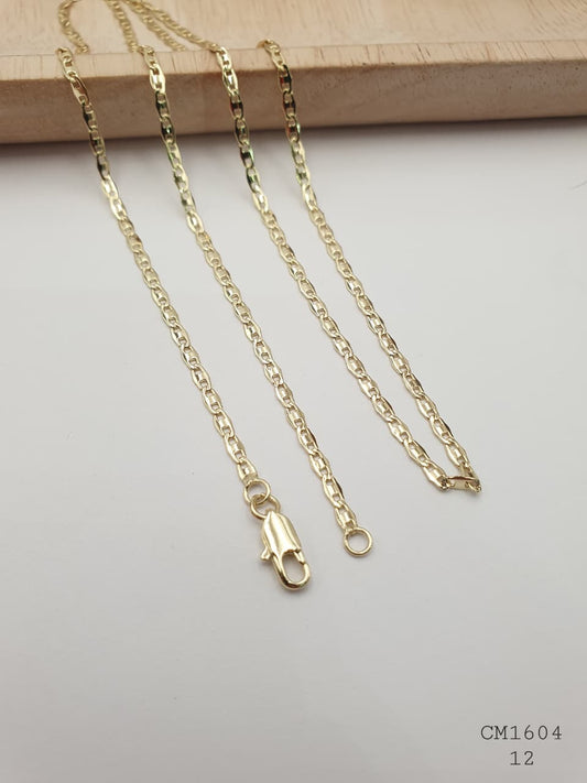 Cadena Hombre Cobre con Baño En Oro CM1604