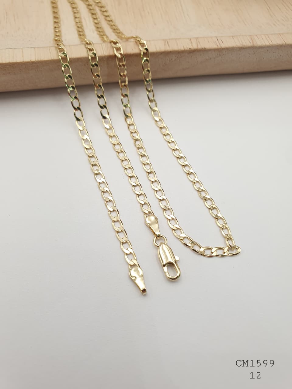 Cadena Hombre Cobre con Baño En Oro CM1599