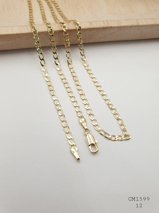 Cadena Hombre Cobre con Baño En Oro CM1599