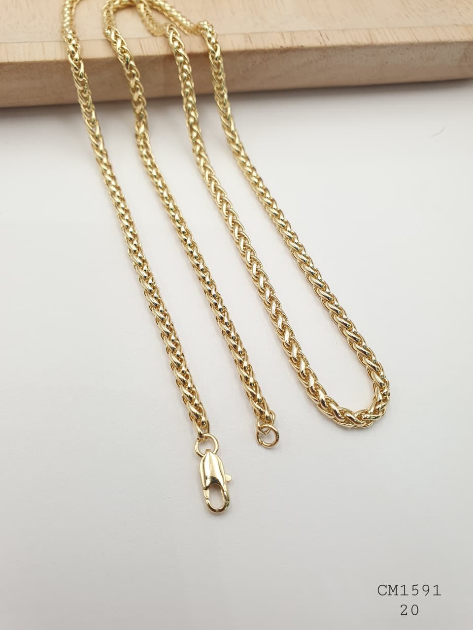 Cadena Hombre Cobre con Baño En Oro CM1591