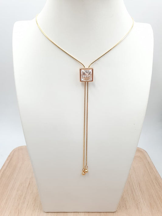 Cadena Corbatin Rodio CCH-3