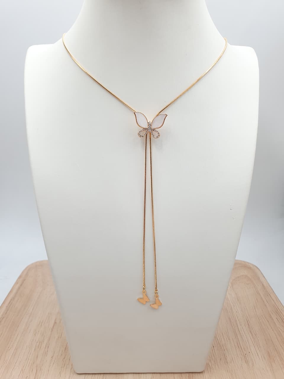 Cadena Corbatin Rodio CCH-2