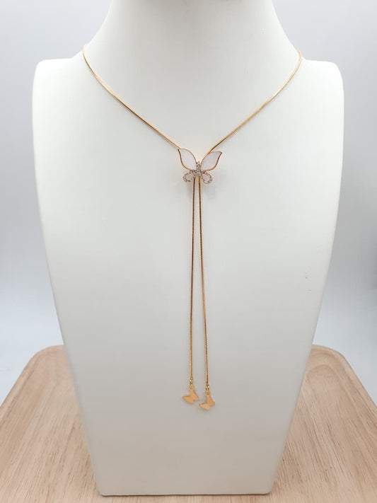 Cadena Corbatin Rodio CCH-2