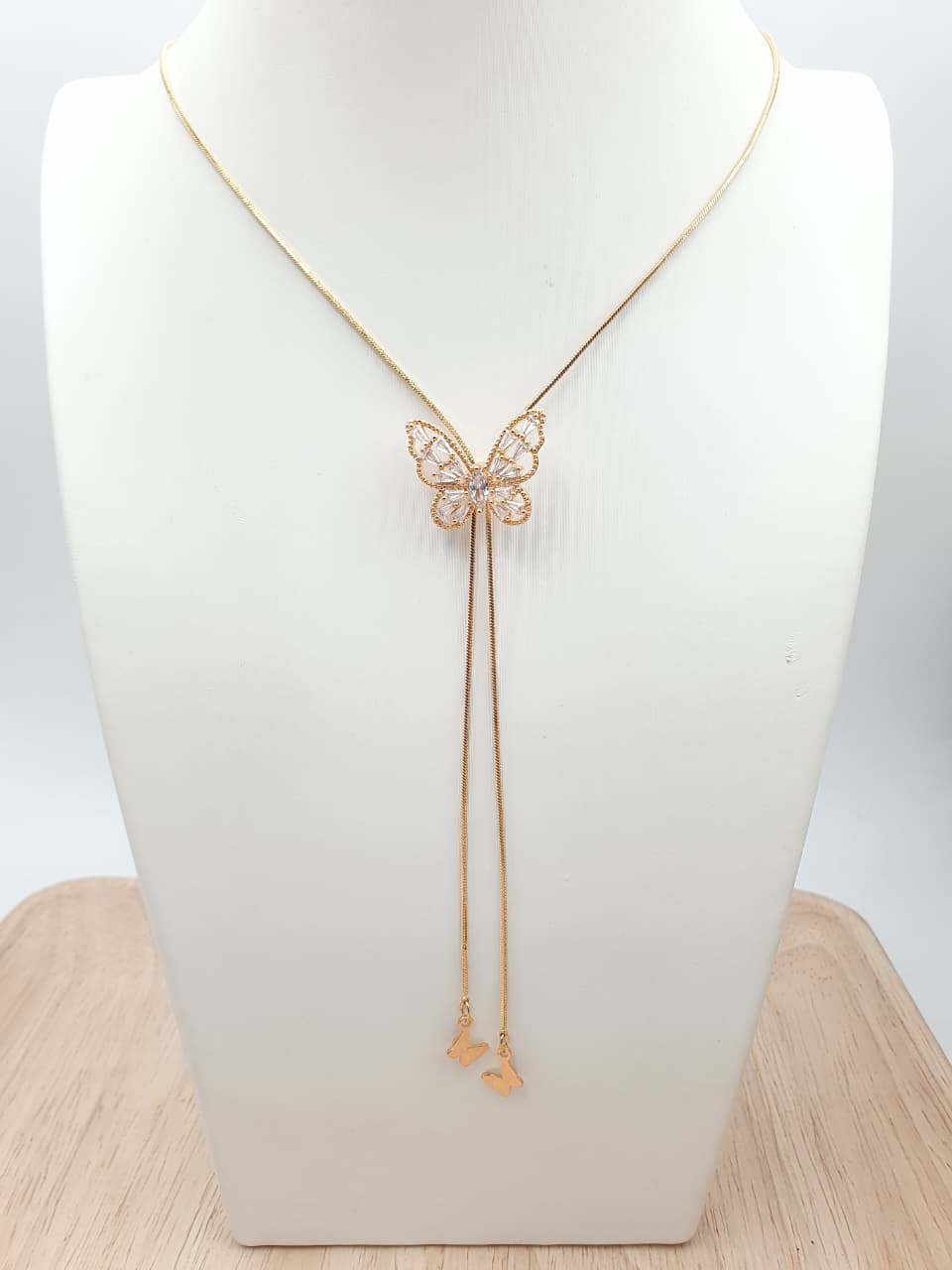 Cadena Corbatin Rodio CCH-8