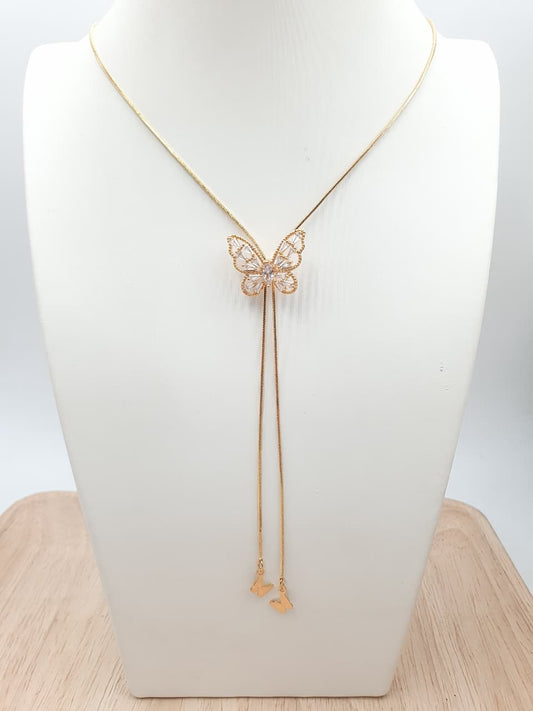 Cadena Corbatin Rodio CCH-8