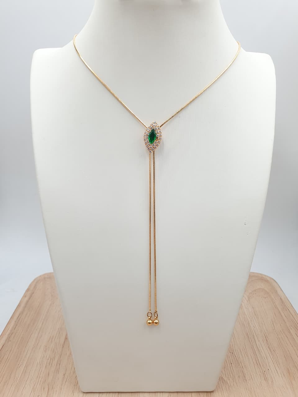 Cadena Corbatin Rodio CCH-14