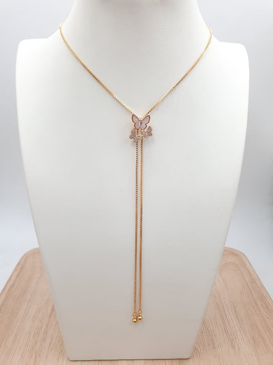 Cadena Corbatin Rodio CCH-7