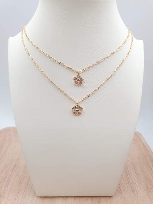 Cadenas Dobles En Rodio DCH-30