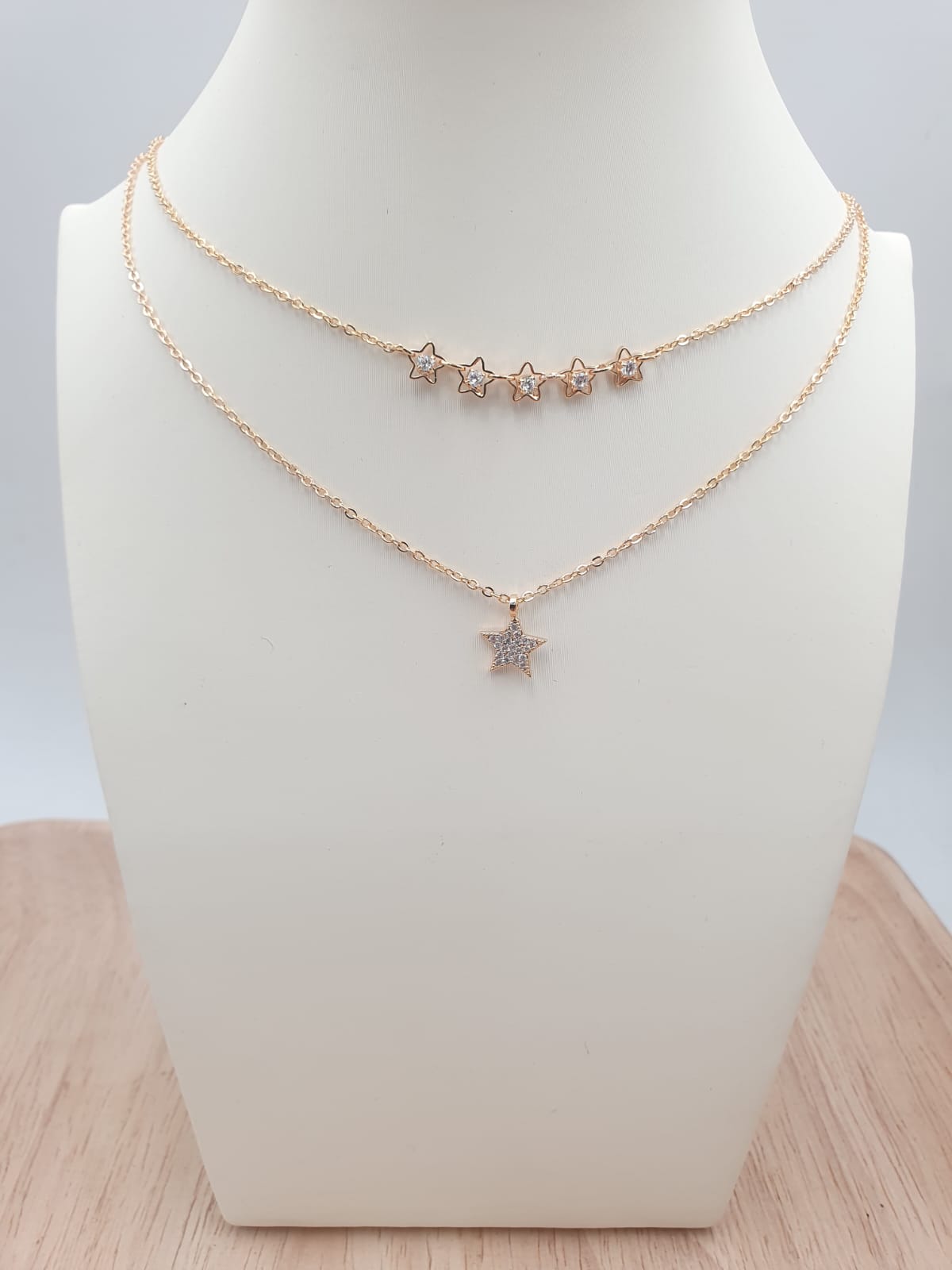 Cadenas Dobles En Rodio DCH-25