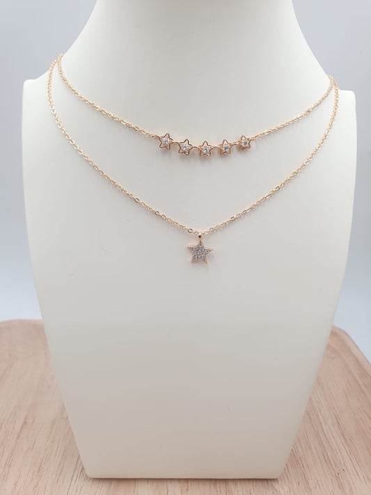 Cadenas Dobles En Rodio DCH-25