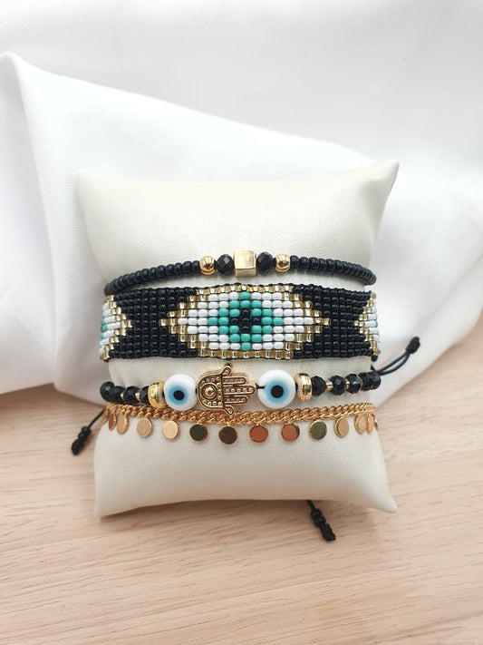 Pulsera Tejida Chaquira PRT10
