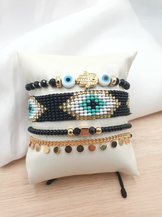 Pulsera Tejida Chaquira PRT12