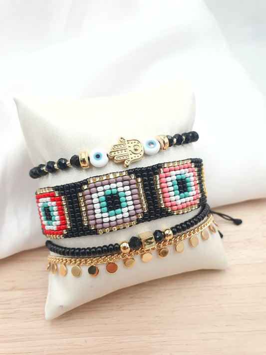 Pulsera Tejida Chaquira PRT13