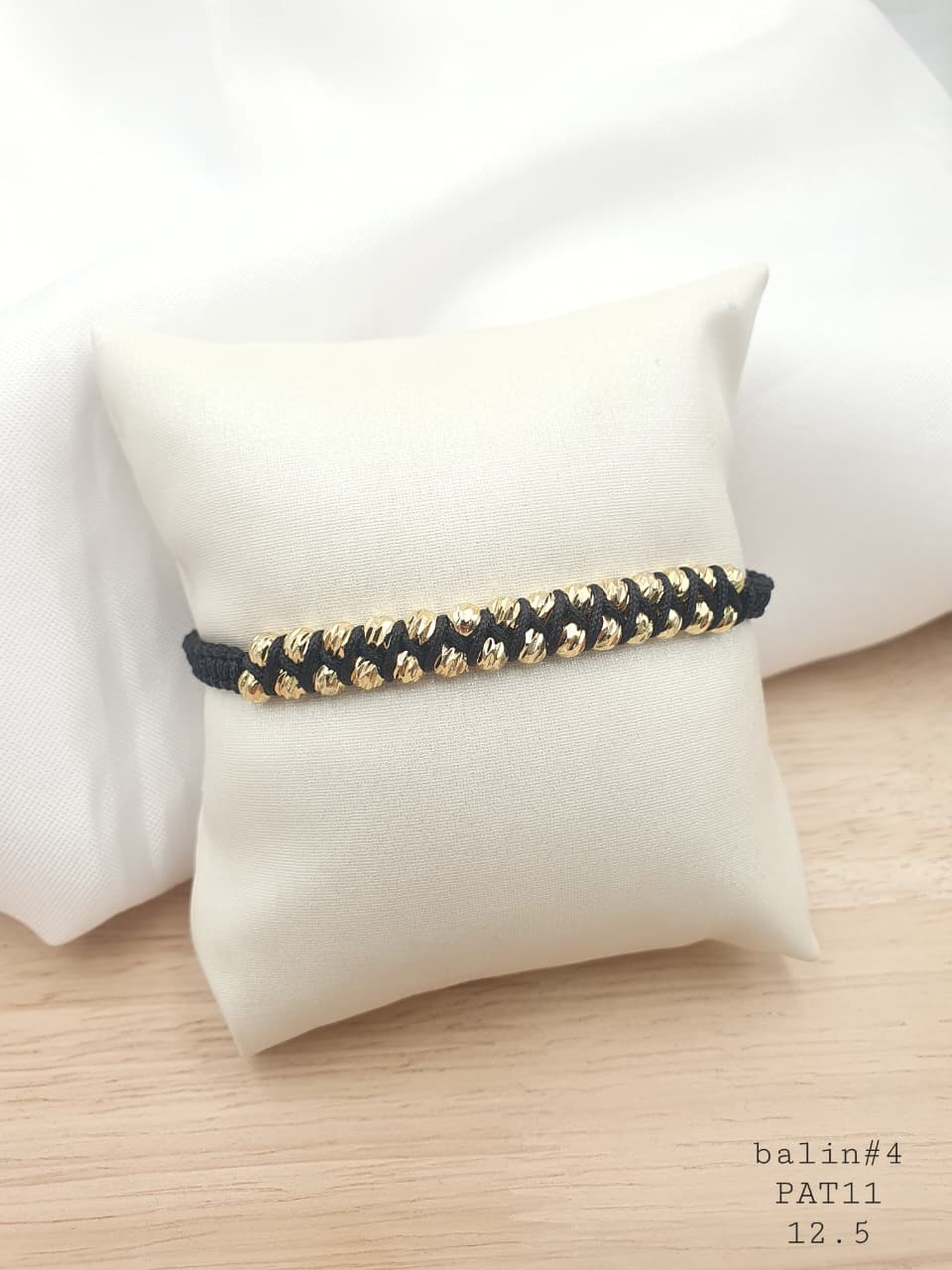 Pulsera Tejida en rodio PAT11-1
