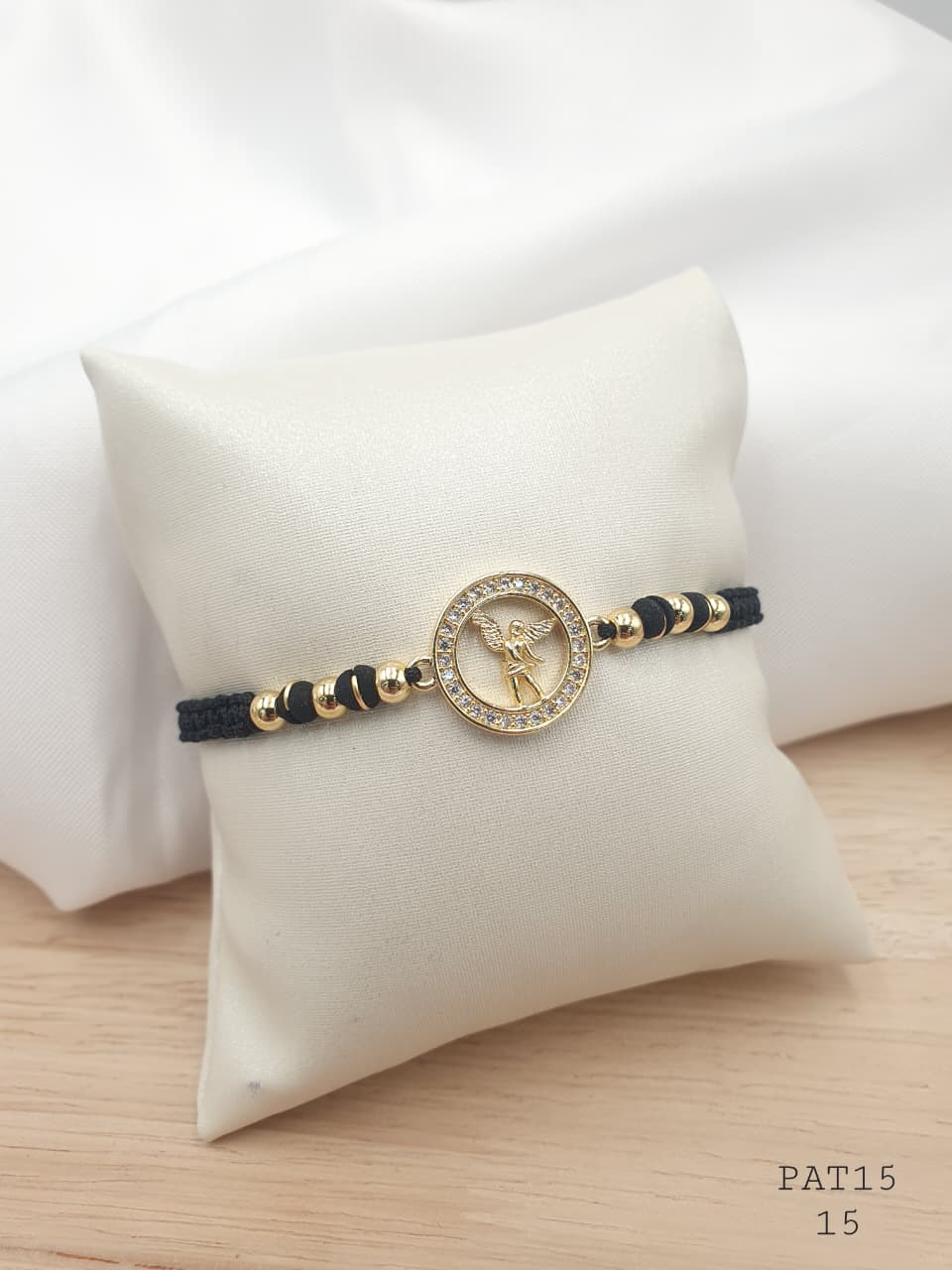 Pulsera Tejida en rodio PAT15