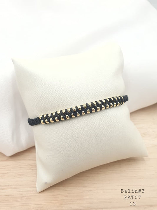 Pulsera Tejida en rodio PAT07