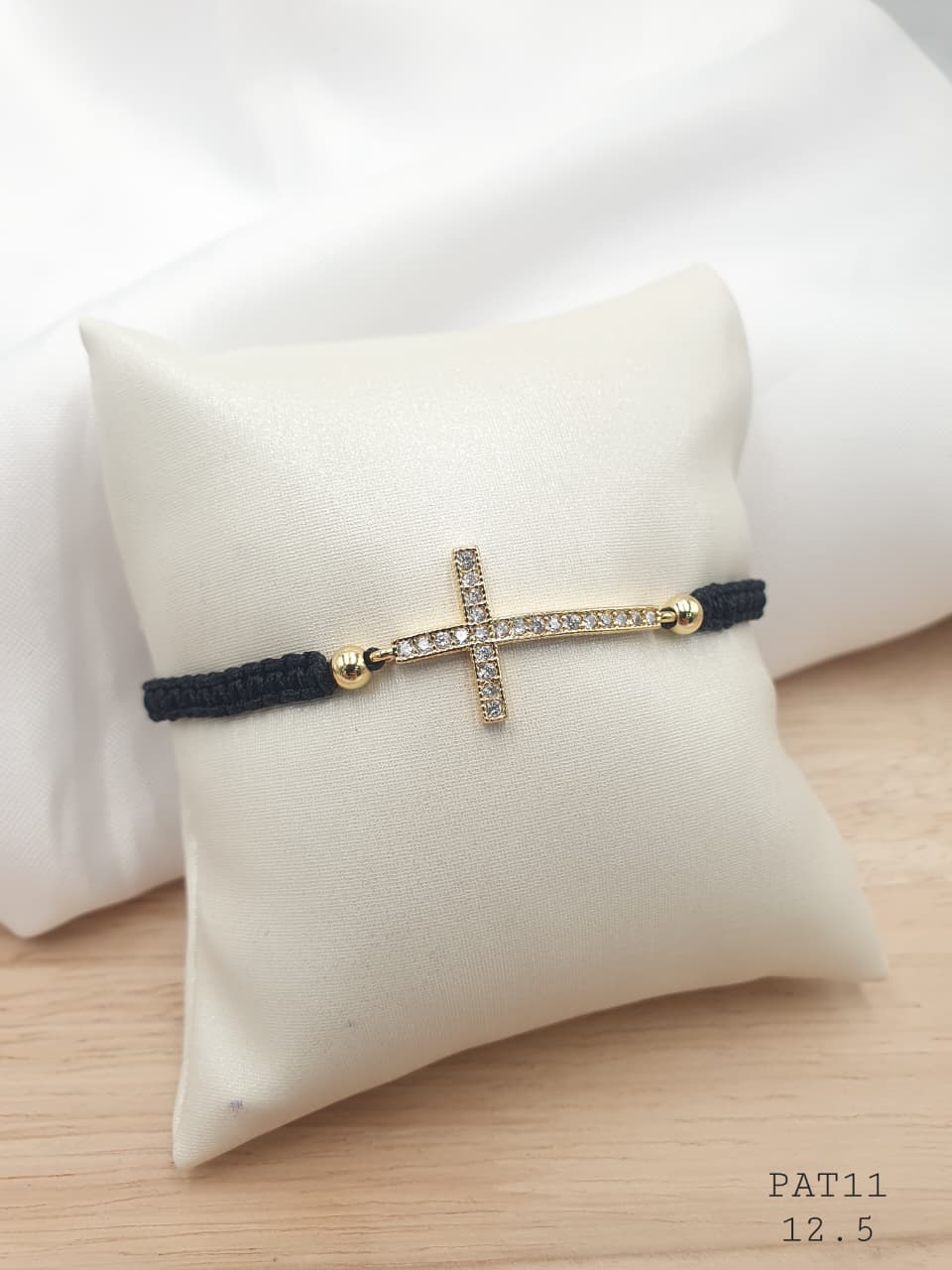 Pulsera Tejida en rodio PAT-11-3