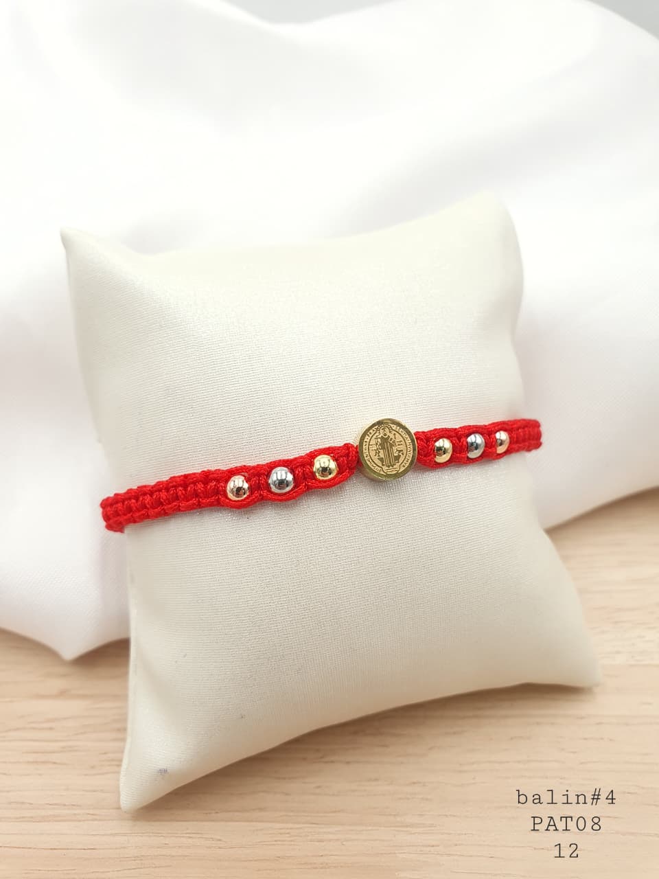 Pulsera Tejida en rodio PAT08-1