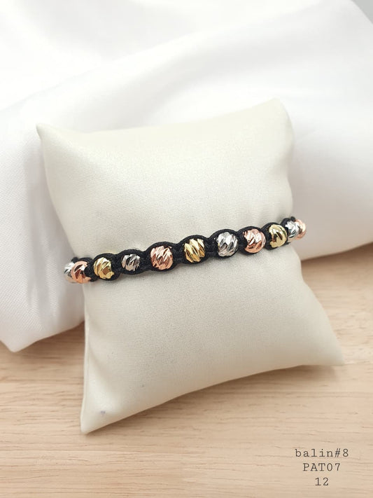 Pulsera Tejida en rodio PAT07-1