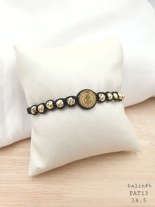 Pulsera Tejida en rodio PAT13