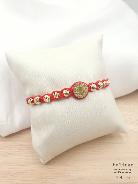 Pulsera Tejida en rodio PAT13-1