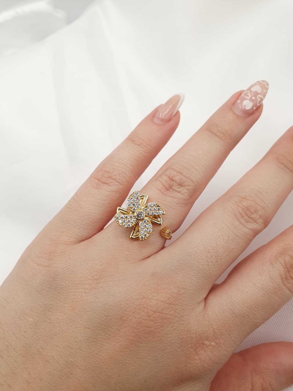 Anillo antiestres en Rodio GN24